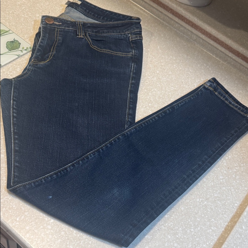 CAbi Women's Straight Leg Jeans - Deep Indigo